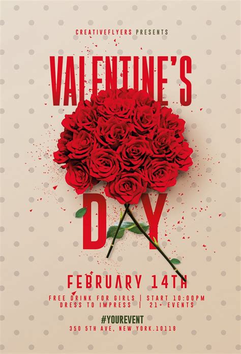 Valentine Announcement Flyer Template 9