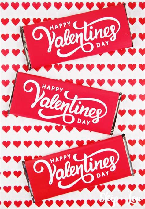 Valentine candy bar wrappers free printable templates