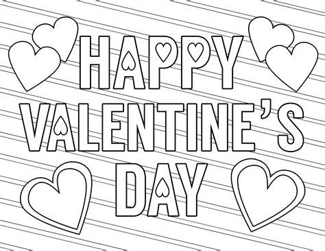 Valentine's Day coloring pages