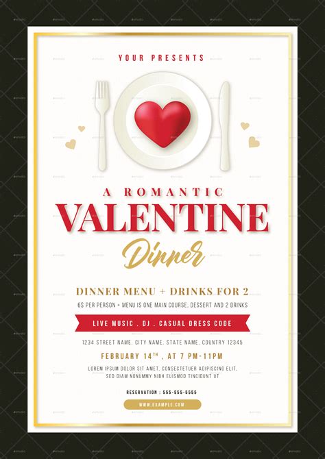 Sweetheart Dinner Flyer