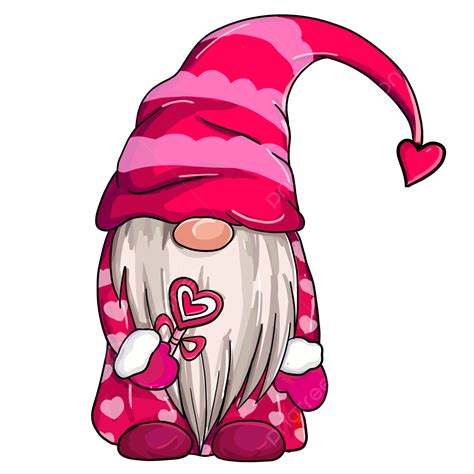 Valentine Gnome Clipart