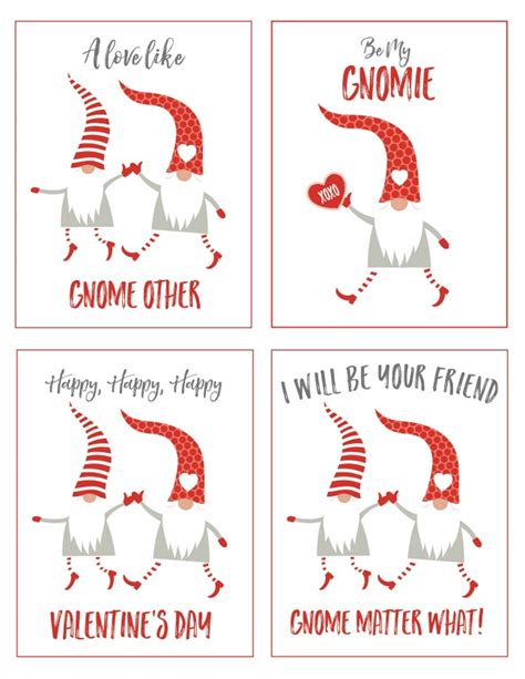 Valentine Gnome Gift Tag