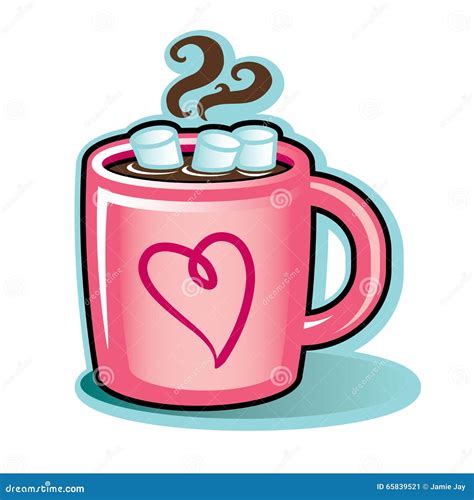 Valentine Hot Cocoa Mug Template