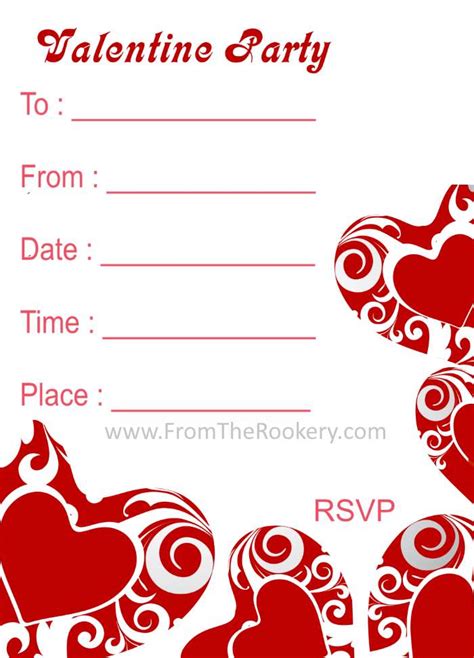 Valentine Invitation Templates Gallery