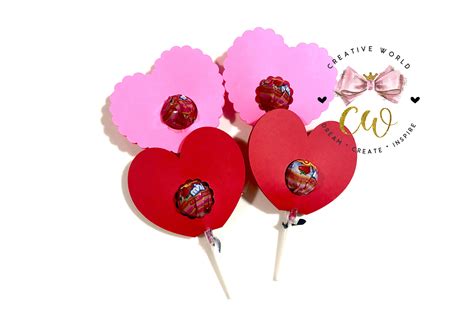 Valentine Lollipop Holder Template 1