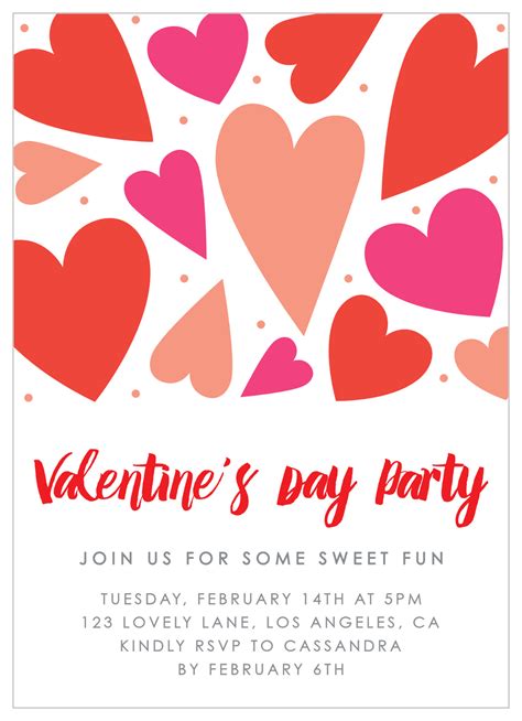 Valentine Party Invitation Template 2