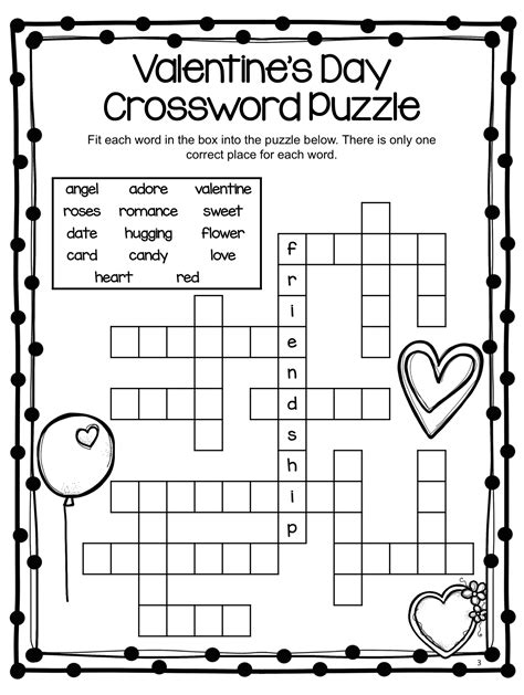 Valentine's Day activity sheets