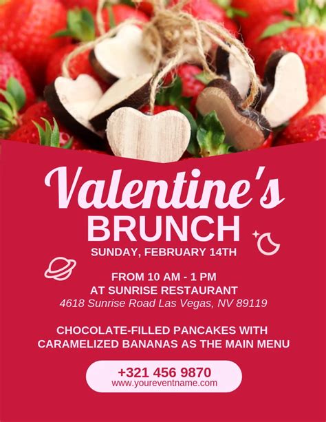 Valentine's Day Brunch Flyer