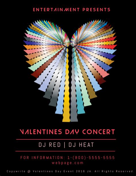 Valentine's Day Concert Flyer