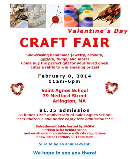 Valentine's Day Craft Fair Flyer