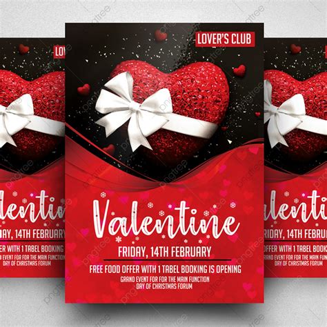 Valentine's Day Flyer Design Template