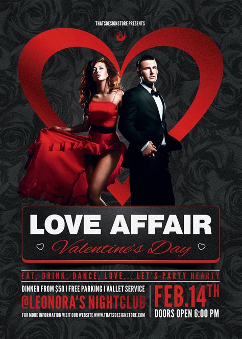 Valentine's Day Flyer Template 1