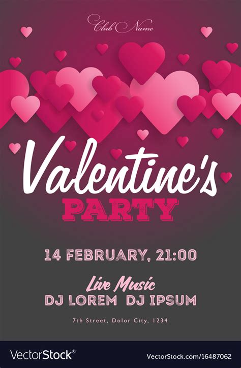 Valentine's Day Invitation Flyer Template 10