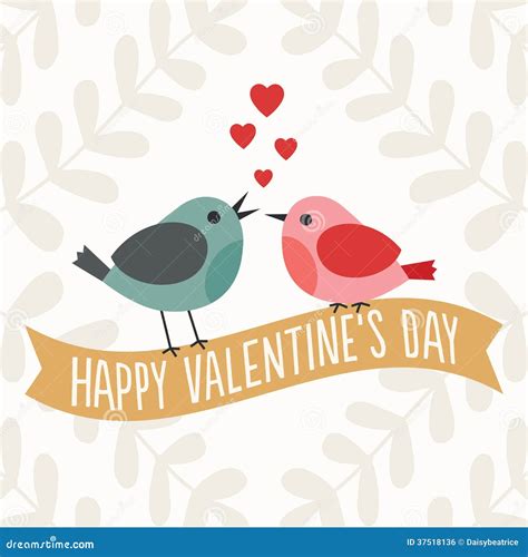 Love Birds Valentine's Day PowerPoint Slide Template