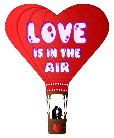 Love is in the Air Valentine's Day PowerPoint Slide Template