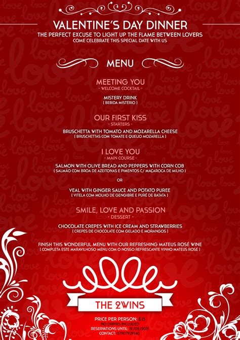 Valentine's Day Menu Ideas