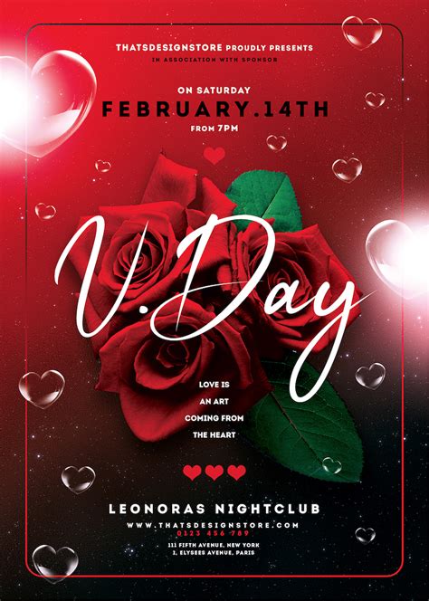 Valentine's Day Party Flyer Templates PDF