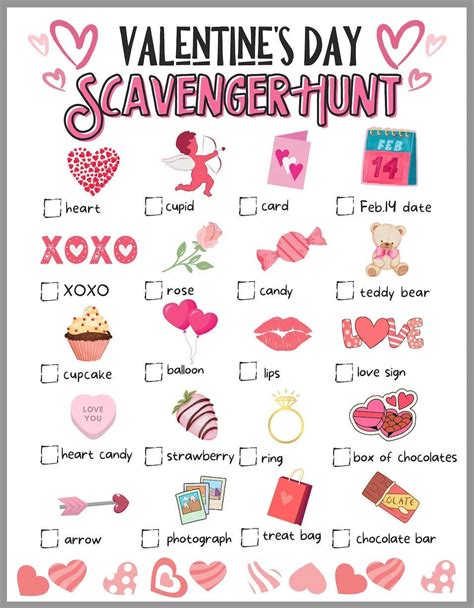 Valentine's Day Scavenger Hunt