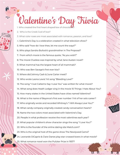 Valentine's Day Trivia Games for Couples