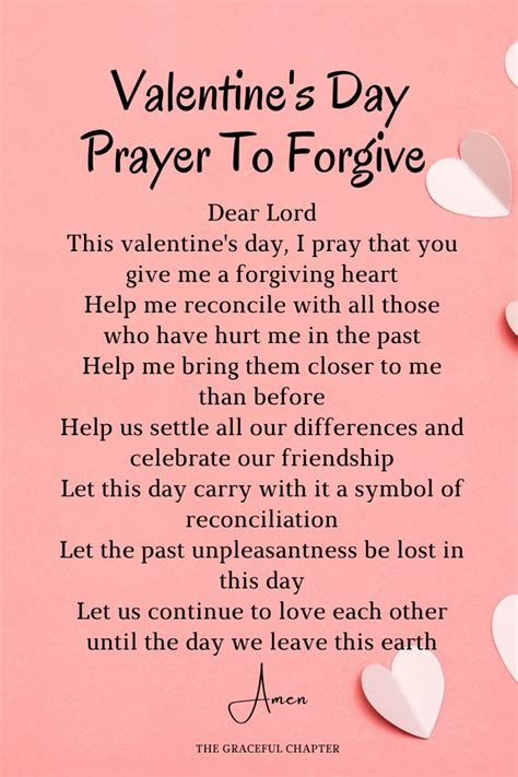 Valentine's Day prayer printable