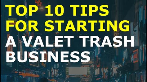 Valet Trash Business Model Template