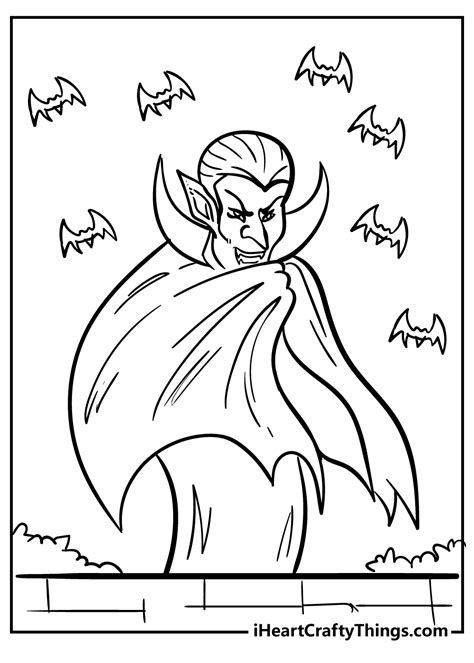 Vampire Coloring Page