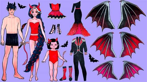 Vampire paper doll