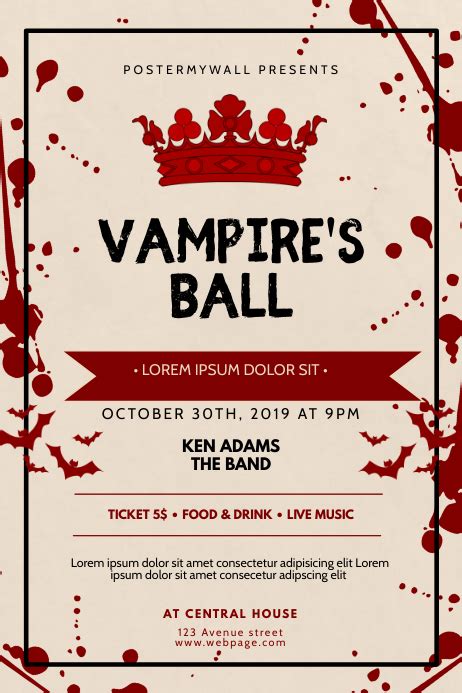 Vampire's Ball Flyer Template