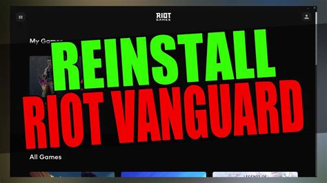 Vanguard Reinstall Game