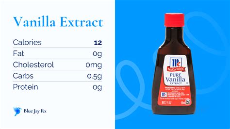 Vanilla Extract Label Nutrition Facts