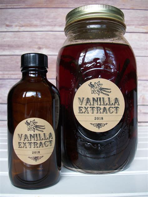 Vanilla Extract Labels for Jars