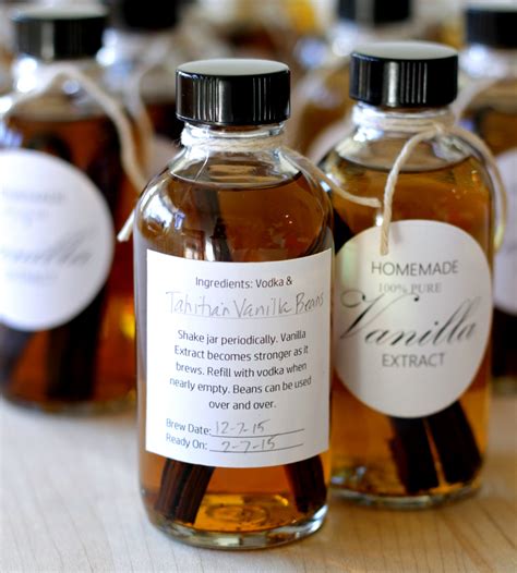 Vanilla Extract Labels Gift Ideas