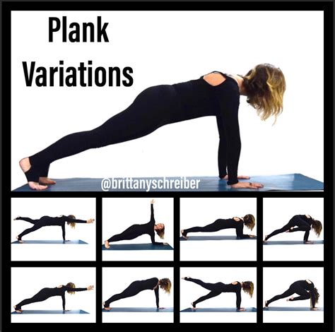 Variations of Plank Exercise