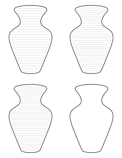 Seasonal vase template