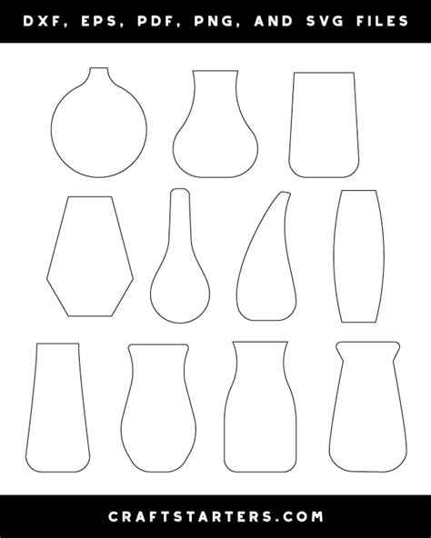 Vintage vase template