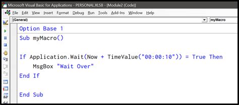 VBA Accurate Delays