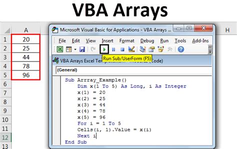 vba array looping