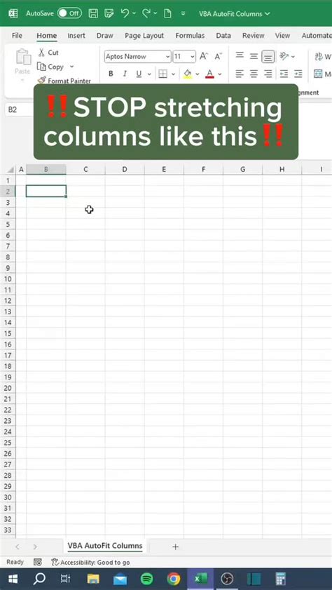 VBA Autofit Columns Not Working