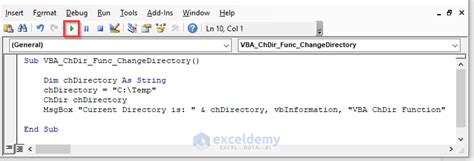 VBA ChDir Basics