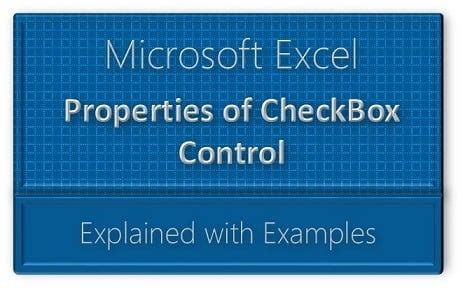 VBA CheckBox Properties