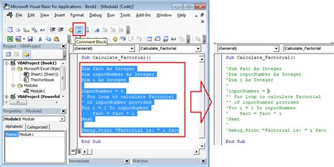 Tips for Commenting VBA Code