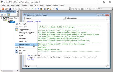 VBA Code for PowerPoint Example 10