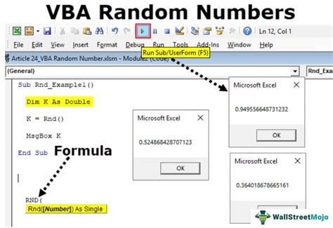 Using VBA code to generate random numbers in Excel