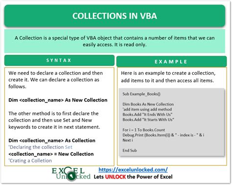 VBA Collection Remove Method