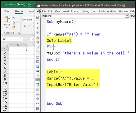 VBA Conditional Statements