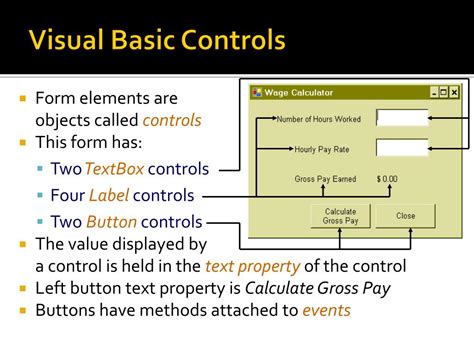 VBA Control Objects