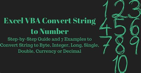 VBA convert string to number