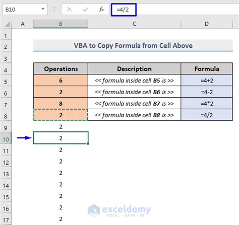 Using VBA to Copy Formulas in Excel