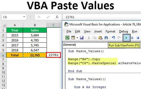 VBA Copy Paste Values Best Practices