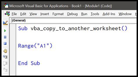 VBA Copy Range Example